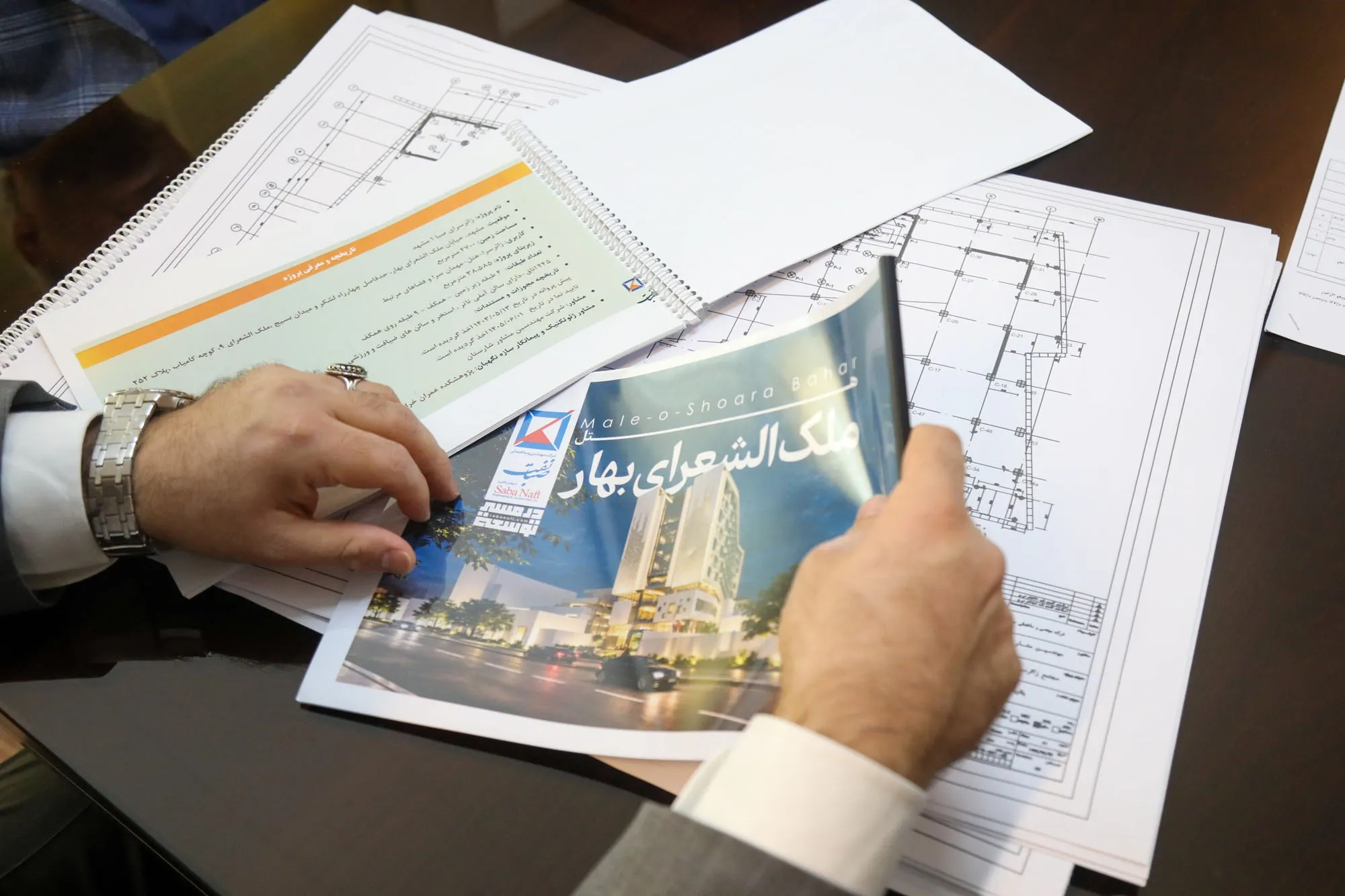 بازدید مهندس اسدی از پروژه ملک الشعرای مشهد